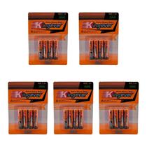 Bateria Kingever AAA 1.5V, pacote com 20 unidades Bateria Kingever AAA 1.5V, pacote com 20 unidades