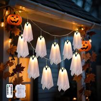 Bateria LED Halloween Ghost String Lights Fleyudemo 10 à prova d'água
