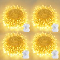 Bateria LED String Lights JMEXSUSS 4x5m 50 LED, branca quente, 8 modos