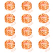 Bateria LED String Lights Yiaht Orange Halloween 7m 20 Bateria LED String Lights Yiaht Orange Halloween 7m 20