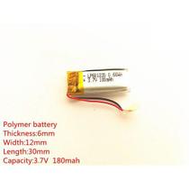 Bateria Lipo 3.7v 180 Mah Mp3, Mp4, Fone Bluetooth 601230 2 fios