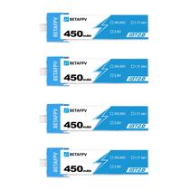 Bateria Lipo BETAFPV 450mAh 3,8V 30C 1S com Conector BT2.0
