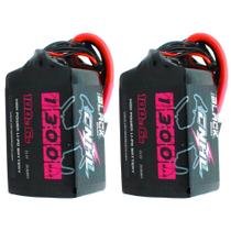 Bateria Lipo CNHL 1300mAh 6S 22,2V 100C com Conector XT60 (2 Unidades)