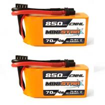 Bateria Lipo CNHL 850mAh 14,8V 70C com XT30U para RC - Kit com 2 Unidades Bateria Lipo CNHL 850mAh 14,8V 70C com XT30U para RC - Kit com 2 Unidades