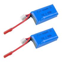 Bateria LiPo Crazepony 400mAh 2S 7,4V 30C com Conector JST