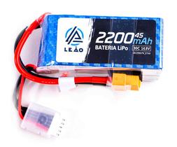 Bateria Lipo Leão Ultra 2200mah 14.8v 4s 30c Automodelo Aeromodelo Zagi Drone Rc - Leão Modelismo