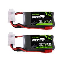 Bateria Lipo OVONIC 450mAh 7,4V 50C 2S com conector JST