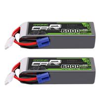 Batería LiPo OVONIC 6000mAh 14.8V 120C con Conector EC5 Paquete de 2 Batería LiPo OVONIC 6000mAh 14.8V 120C con Conector EC5 Paquete de 2