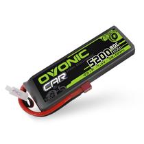 Bateria Lipo OVONIC 7,4V 5200mAh 80C 2S com Estojo Rígido e Conector Deans Bateria Lipo OVONIC 7,4V 5200mAh 80C 2S com Estojo Rígido e Conector Deans