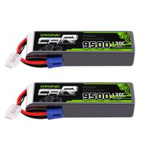 Bateria LiPo OVONIC 9500mAh 14,8V 130C com conector EC5 (pacote com 2)