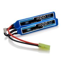 Bateria Lipo Recarregável QGK 7.4V (2 Pack) 1100mAh