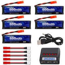 Bateria Lipo URGENEX 600mAh 3,7V com Conector JST - para Drone UDI U817