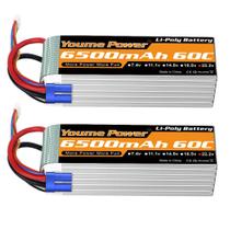Bateria Lipo Youme 6S 22.2V 6500mAh 60C com plugue EC5 para RC Bateria Lipo Youme 6S 22.2V 6500mAh 60C com plugue EC5 para RC