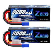 Bateria Lipo Zeee 11.1V 8000mAh 100C com plugue EC5, pacote com 2 unidades