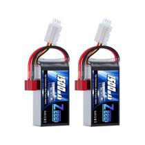 Bateria Lipo Zeee 2S 1500mAh 7,4 V 60C com plugue Deans (pacote com 2)