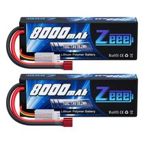 Bateria Lipo Zeee 2S 8000mAh 7,4V 100C com plugue T para carro RC