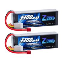 Bateria Lipo Zeee 3300mAh 14,8V 100C com plugue T para modelos RC