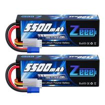 Bateria Lipo Zeee 3S 5500mAh 11,1 V 120C com conector EC5 (pacote com 2) Bateria Lipo Zeee 3S 5500mAh 11,1 V 120C com conector EC5 (pacote com 2)