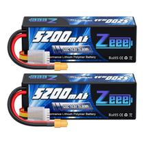 Bateria Lipo Zeee 5200mAh 14,8V 120C com plugue XT60, pacote com 2 unidades Bateria Lipo Zeee 5200mAh 14,8V 120C com plugue XT60, pacote com 2 unidades