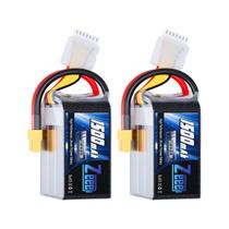 Bateria Lipo Zeee 6S 1500mAh 22,2 V 120 C com plugue XT60 (pacote com 2)