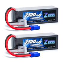 Bateria Lipo Zeee 6S 3300mAh 22,2 V 120 C com conector EC5 (pacote com 2) Bateria Lipo Zeee 6S 3300mAh 22,2 V 120 C com conector EC5 (pacote com 2)