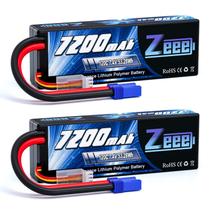 Bateria Lipo Zeee 7200mAh 7,4V 120C com conector EC5 (pacote com 2)