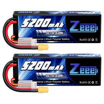 Bateria Lipo Zeee 7,4 V 5200 mAh 50 C com capa rígida XT60 Plug 2S