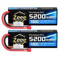 Bateria Lipo Zeee Premium Pro 2S 5200mAh 7,4V 130C com plugue T Bateria Lipo Zeee Premium Pro 2S 5200mAh 7,4V 130C com plugue T
