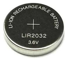 Bateria Lir2032 Recarregável Li-on 3,6v Lithium Lir 2032 Bateria Lir2032 Recarregável Li-on 3,6v Lithium Lir 2032