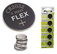 Bateria Lithium 3v Cr2032 Flex - Cartela 5 Unid - Fx-2032