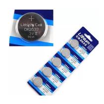 Bateria Lithium CR2032 3V Para Sensor Magnético de Janela e Porta Alarme Kit 5 Unidades Pilha