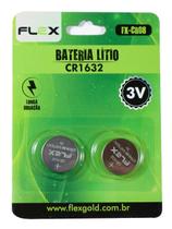 Bateria Lítio 3v CR1632 - Cartela 2 Unidades - FX-CR08 - Flex