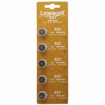 Bateria LOOPACELL 357 AG13 LR44 Óxido de Prata Pacote com 10 Bateria LOOPACELL 357 AG13 LR44 Óxido de Prata Pacote com 10