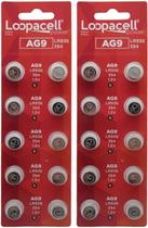 Bateria LOOPACELL AG9 LR45 L936 1,5V Alcalina 20 unidades Bateria LOOPACELL AG9 LR45 L936 1,5V Alcalina 20 unidades