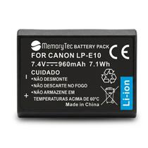 Bateria LP-E10 MemoryTec Carregador LP-E10 MemoryTec Compatível com Canon SLR 1100D 1200D 1300D / T3 / T5 / T6 / T7 / T100 / X50 / X70