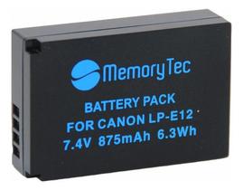 Bateria LP-E12 MemoryTec Compatível com Canon EOS M / M10 / M50 / M100 / Rebel SL1 / SX70