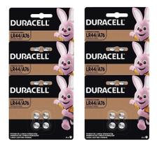 Bateria LR44 Duracell 1.5V Botão 6 Cartelas C/4 Unidades Bateria LR44 Duracell 1.5V Botão 6 Cartelas C/4 Unidades