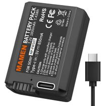 Bateria Mamen NP-FW50 USB-C para Câmeras Sony Alpha