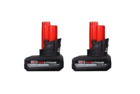 Bateria Milwaukee 12V 5Ah de íon de lítio de alta saída x2 Bateria Milwaukee 12V 5Ah de íon de lítio de alta saída x2