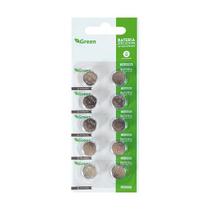 Bateria Moeda Lr44 - 1,5v Alcalina - Green 10un