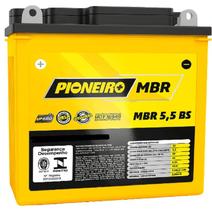 Bateria Moto 5,5Ah MBR 5,5 BS PIONEIRO YBR 125 E 2000+ Bateria Moto 5,5Ah MBR 5,5 BS PIONEIRO YBR 125 E 2000+