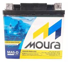 Bateria Moto 5ah Amperes MA5-D MOURA