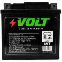 Bateria Moto Honda CG 150 Volt 6VT Selada 6Ah 12 Volts