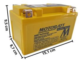 Bateria Moto Mbtz10s Motobatt Yamaha R6 R1 Mt 07 Mt 09 Mt07