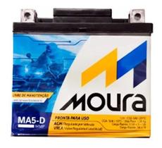 Bateria Moto Moura 5 Ah Start Fan Titan 125 150 160