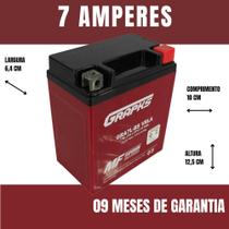 Bateria Moto Tornado Falcon Twister 7 amperes Livre de Manutenção Envio Imediato Garantia 9 meses