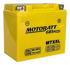 Bateria Motobatt 5ah Cg Titan Start Bros Nxr Mtx5l