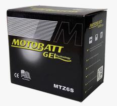 Bateria Motobatt Gel Mtz6s 6ah Honda Cg Nxr Bros 150 160 Pcx