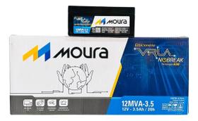 Bateria Moura Estacionaria Moura 12v 3.5ah Luz De Emergencia Bateria Moura Estacionaria Moura 12v 3.5ah Luz De Emergencia