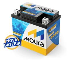 Bateria Moura Moto 5ah MA5-D Selada AGM Honda Titan/Fan/Biz/Bros Yamaha Fazer Ybr